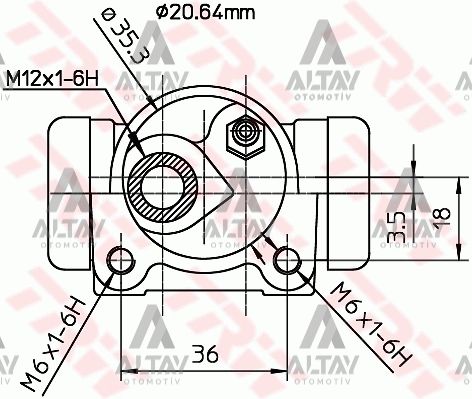 Citroen Xsara Sol Fren Sılındırı Sol Xsara-zx-c - + - - Abssız-zx .60mm Bosch Tıpı OEM 440297